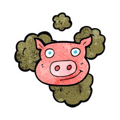Dirty Pig Cartoon N6
