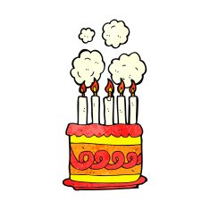 Cartoon Birthday Cake N33