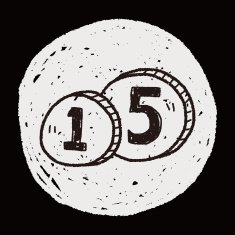 doodle money coin N23