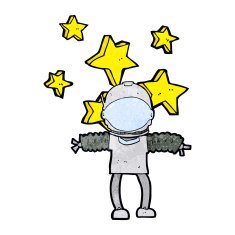 cartoon space man N6