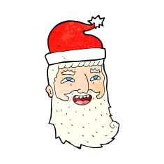 cartoon laughing santa N2
