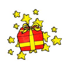 Cartoon Christmas Presents N12