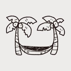 doodle palm bed N5