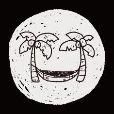doodle palm bed N6