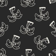 doodle palm seamless pattern background