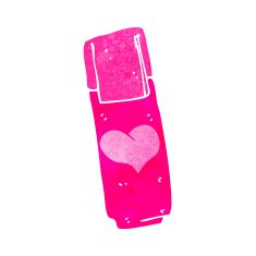 cartoon pink felt tip pen N2