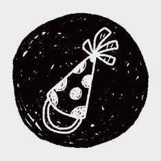 doodle party hats N10