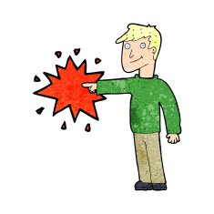 cartoon pointing man N4