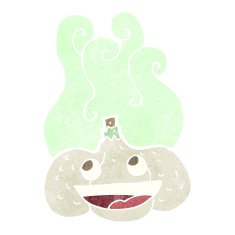 cartoon happy garlic N2