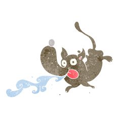 cartoon drooling dog N2