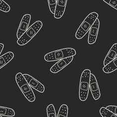 doodle plaster seamless pattern background