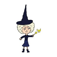 cartoon halloween witch N22