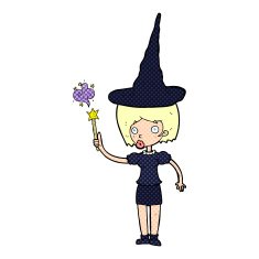 cartoon halloween witch N23