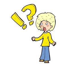 cartoon surprised woman N4