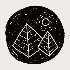 Doodle pyramid N19