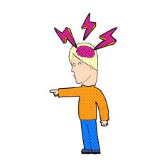 cartoon clever man N3