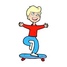 Cartoon Skater Boy N6