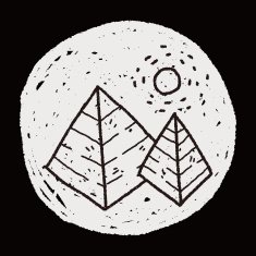 Doodle pyramid N21