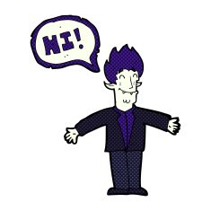 cartoon spooky vampire N18