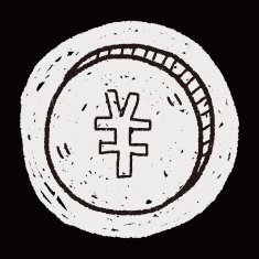 doodle Renminbi money coin N5