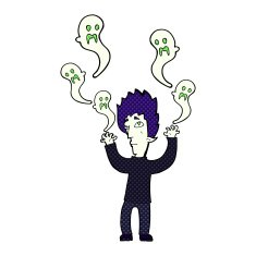 cartoon spooky vampire N19