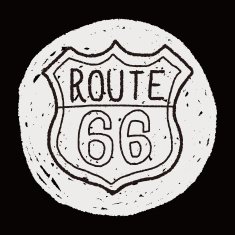 doodle road sign N24