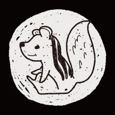 Squirrel doodle N8