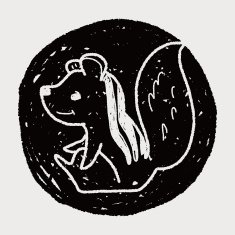 Squirrel doodle N9