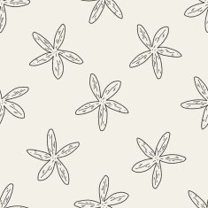 Starfish doodle seamless pattern background