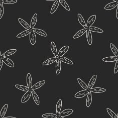 Starfish doodle seamless pattern background N3