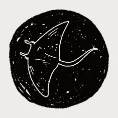 Stingray doodle N6