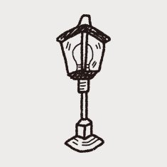 street lamp doodle N3