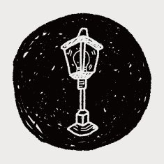 street lamp doodle N6