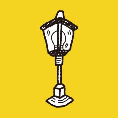 street lamp doodle N7