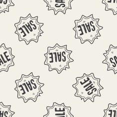 doodle sale seamless pattern background N2