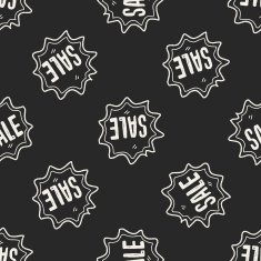 doodle sale seamless pattern background N4