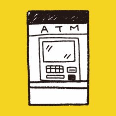 ATM doodle drawing N46