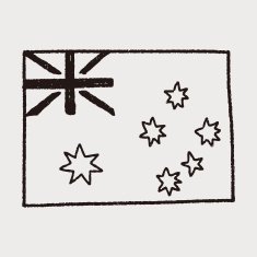 australia flag doodle N3