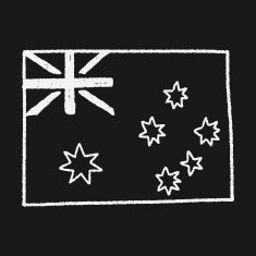 australia flag doodle N4