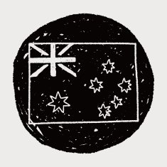 australia flag doodle N6