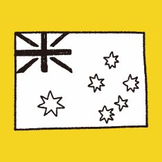 australia flag doodle N7