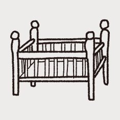 baby bed doodle N19