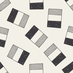 Belgium flag doodle seamless pattern background