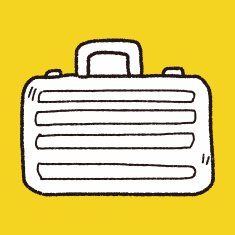 briefcase doodle drawing N31