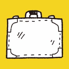briefcase doodle drawing N32