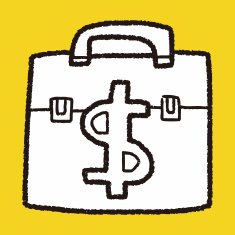 briefcase doodle drawing N33