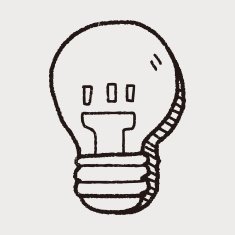 bulb doodle drawing N7