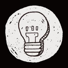 bulb doodle drawing N9