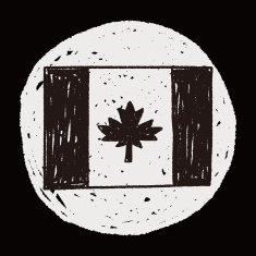 Canada flag doodle N5