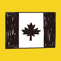 Canada flag doodle N7